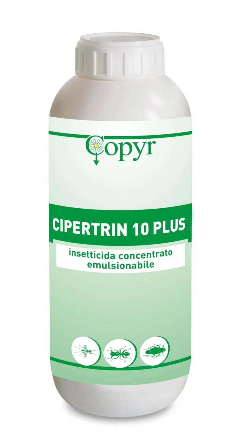 Insetticida per zanzare, mosche e insetti vari Copyr CIPERTRIN 10 plus 1 litro