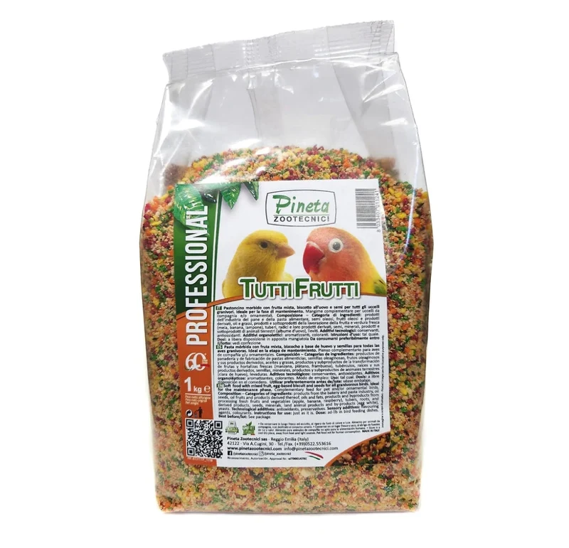 Tutti Frutti (pâté tropical) 500 grammes -Pineta Zootecnisi