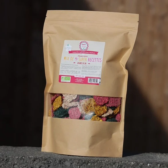 Friandise Cheval Bonbon Biscuit Crackers MIX 4 Recettes de Happy Crackers Bio