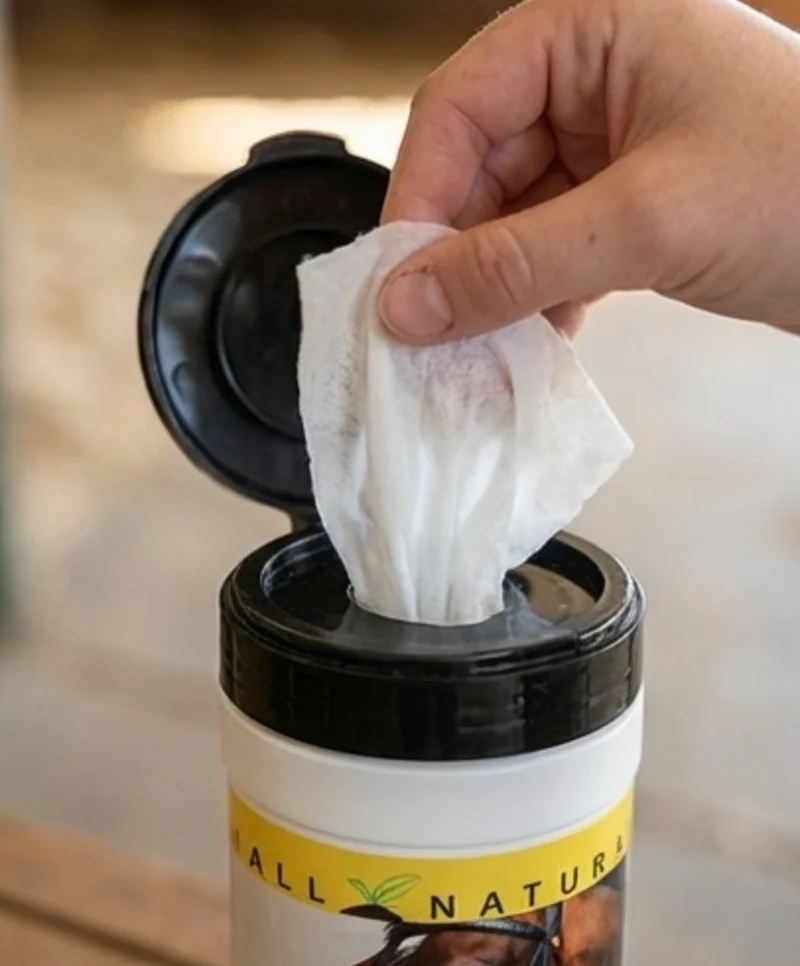 Lingettes d'Acceptation du Mors Aromatisées