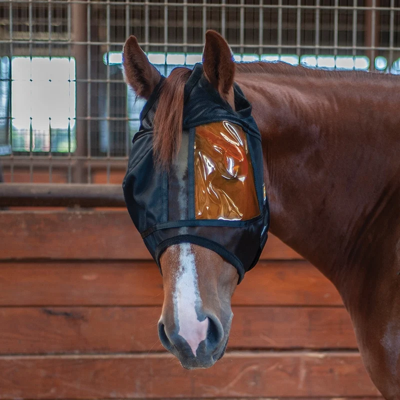 Masque Xpert Equine® REM (Restoration Equine Mask) – Protection UV et lumière bleue pour chevaux