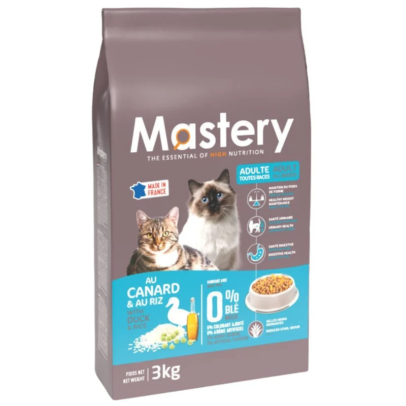 Anti-gaspi Croquettes Mastery Chat Adulte au Canard