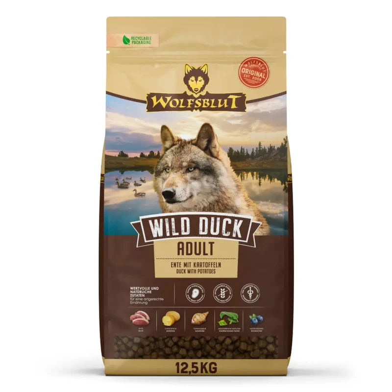 Croquettes chien Wolfsblut - Wild Duck Adult