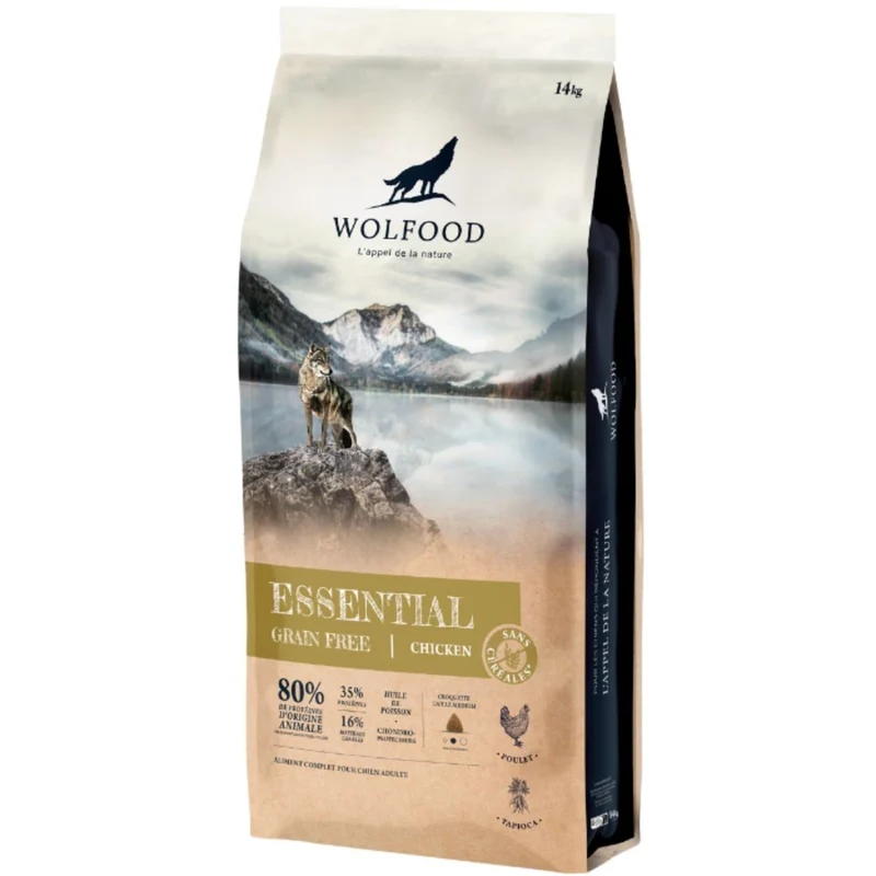 Anti-gaspi Croquettes Wolfood Essential Grain Free Chicken