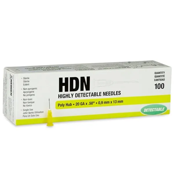 Aiguilles détectables 20G x 1/2