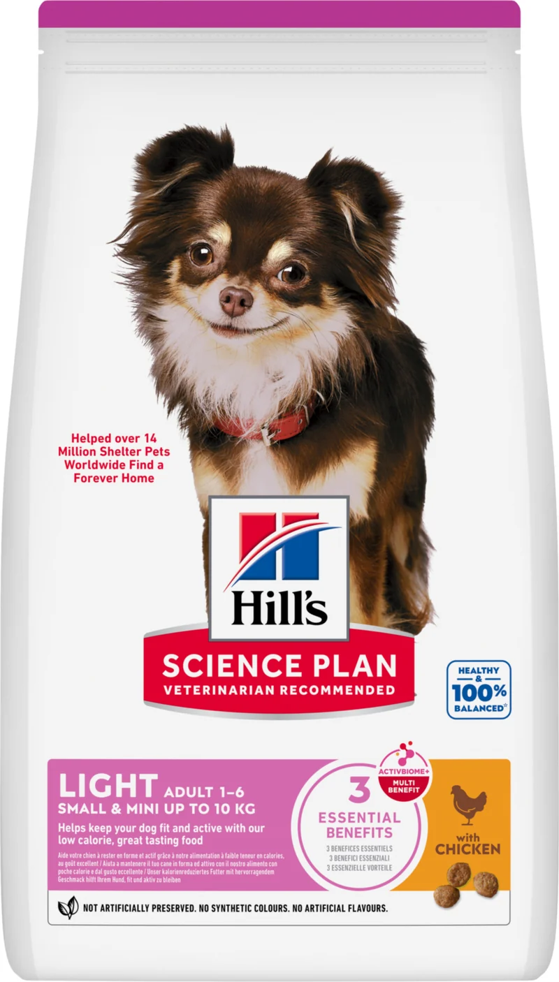 Hill's Science Plan Light Small & Mini Adult au poulet - croquettes chien