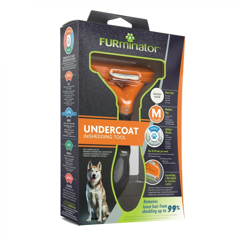 Brosse Furminator poils courts chien