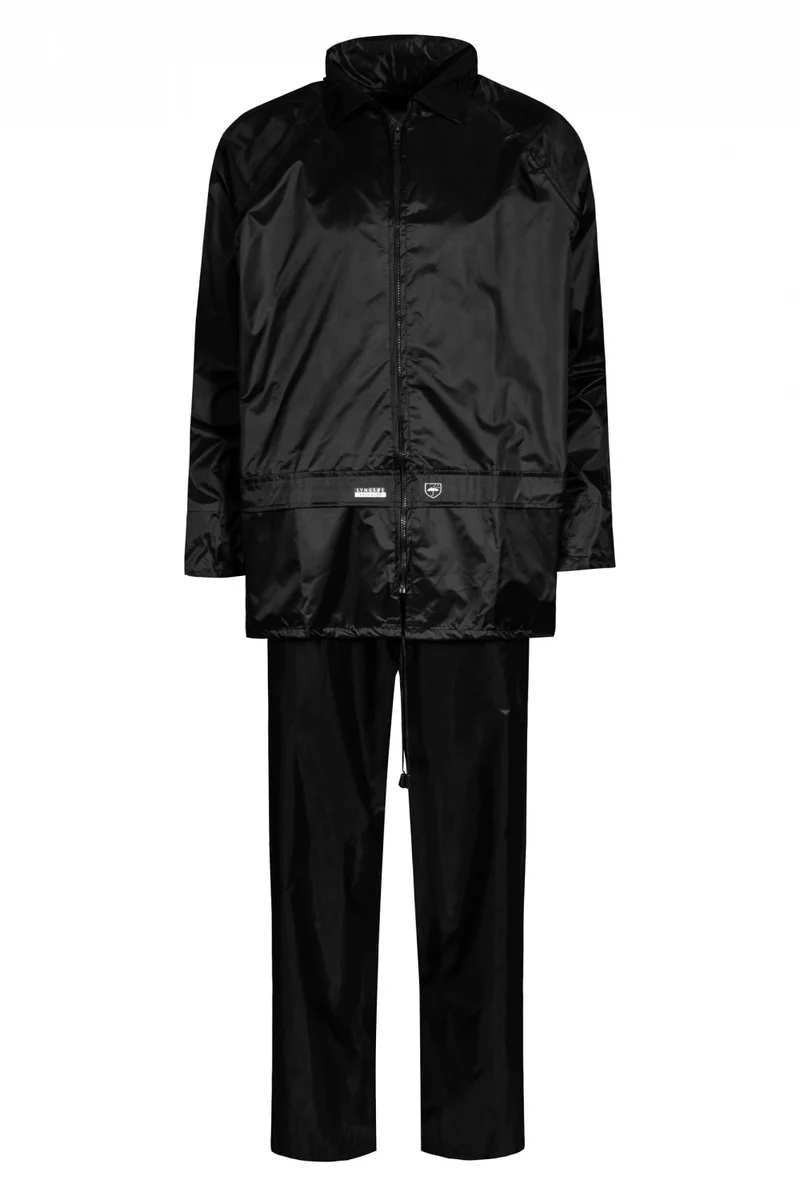 Regenpak jas + broek ZWART