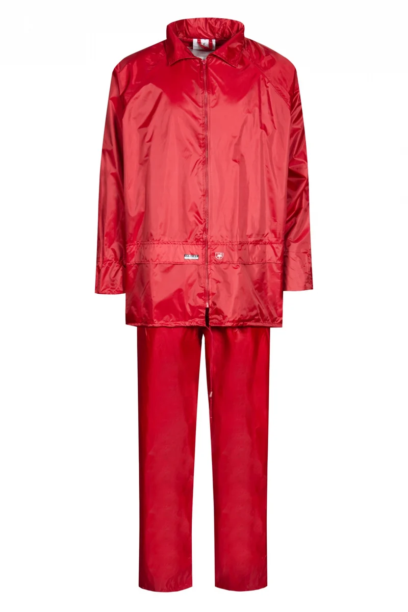 Regenpak jas + broek ROOD