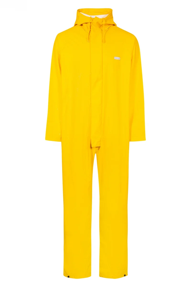 Water en Winddichte PU Regenoverall GEEL