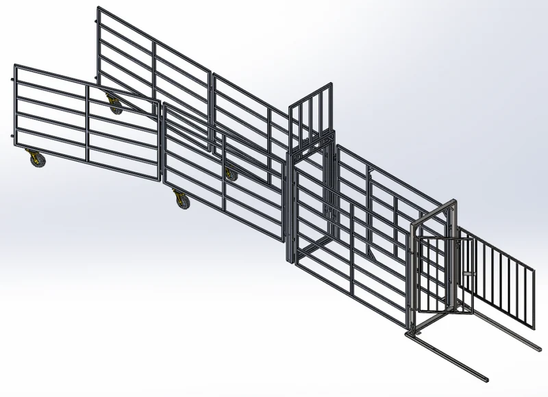 Hekkenset aluminium compleet voor type H