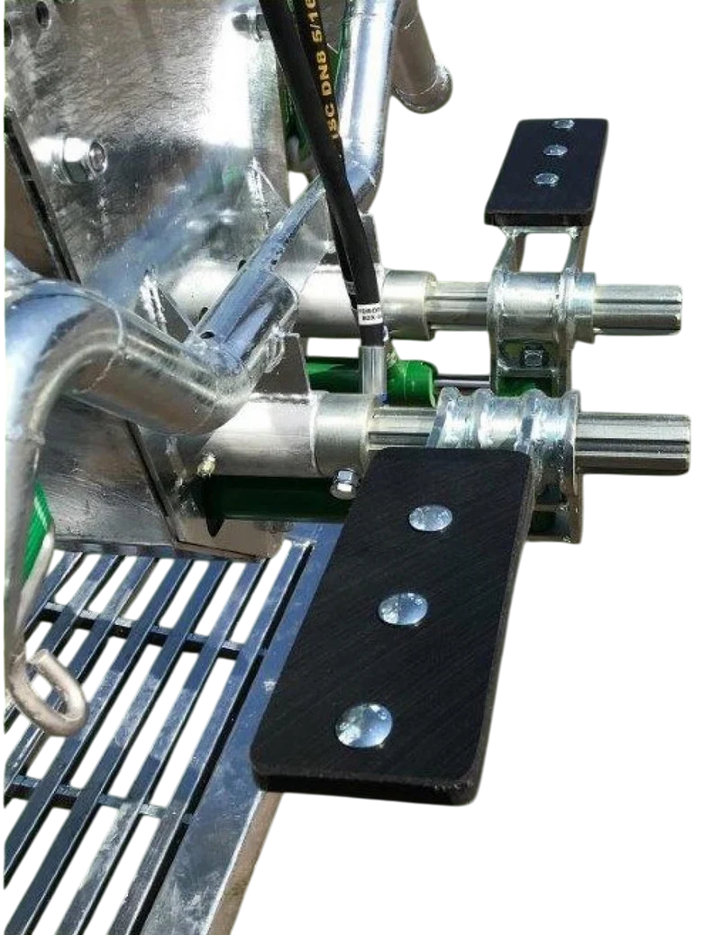 Klepje pootondersteuning hydraulisch verschuiven