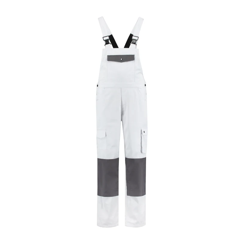 Tuinoverall wit/grijs