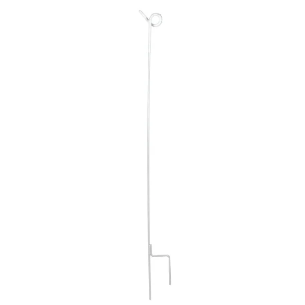 Verenstaalpaal met krul - 105 cm