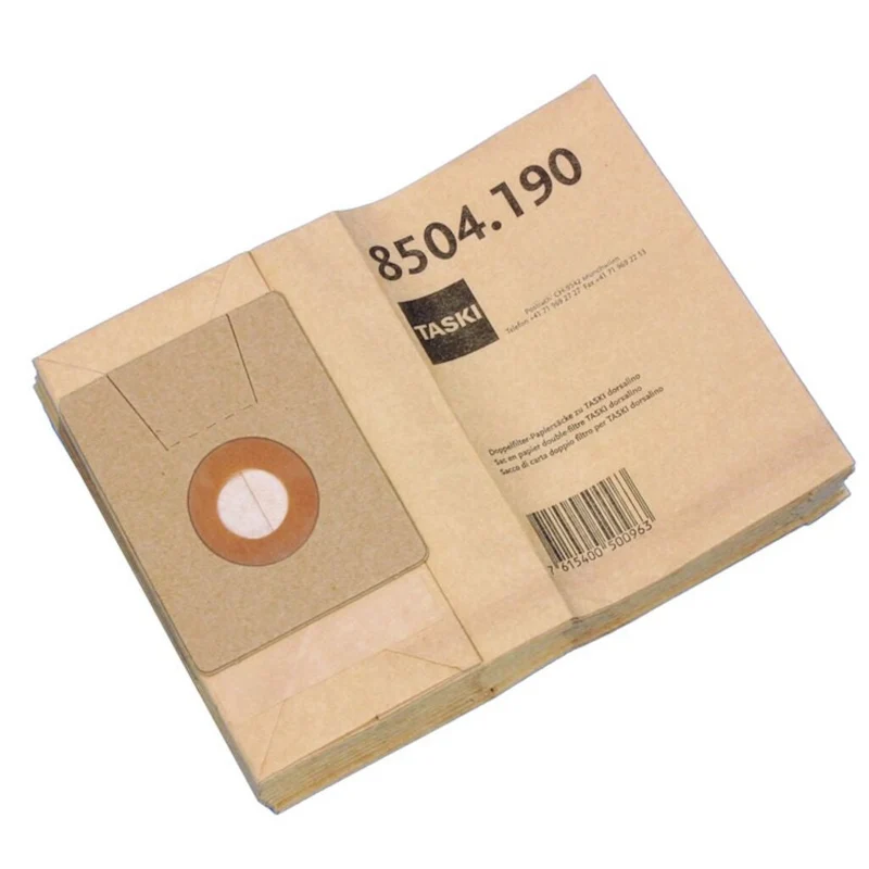 Sacco filtro in carta per dorsalino Diversey TASKI 10 pezzi DISPONIBILE IN 7 GIORNI LAVORATIVI