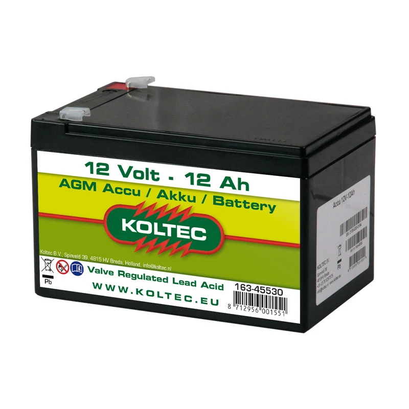Tractie accu, 12 Volt - 12 Ah onderhoudsvrij, 150*120*150 mm/7 kg