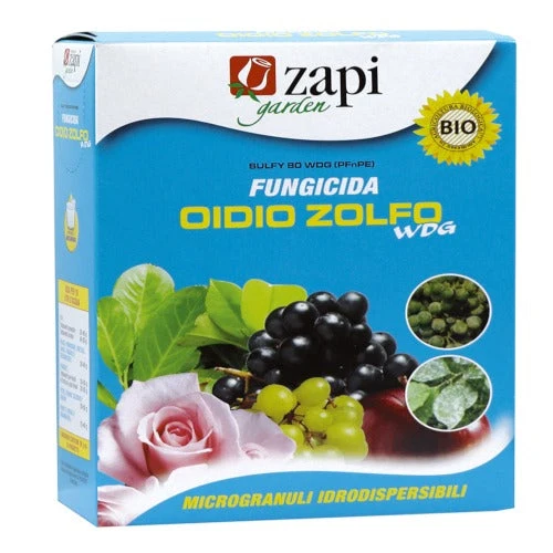 Fungicida a base di zolfo contro oidio per orto e frutteto Zapi Oidio Zolfo WDG 500 g