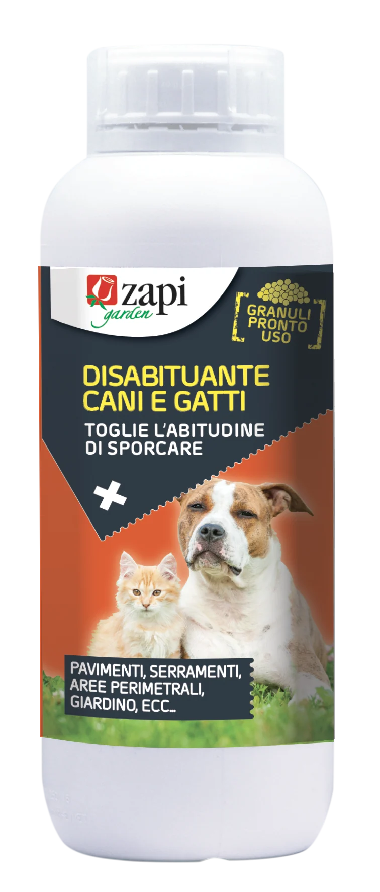 Disabituante repellente in granuli per cani e gatti Zapi Disabituante Cani e Gatti Granulare 1 litro