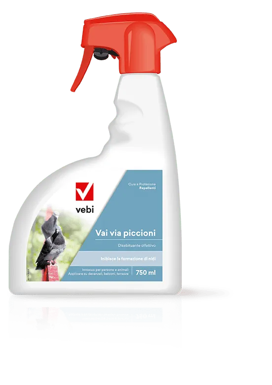 Disabituante olfattivo per piccioni e volatili Vebi Vai Via Piccioni 750 ml