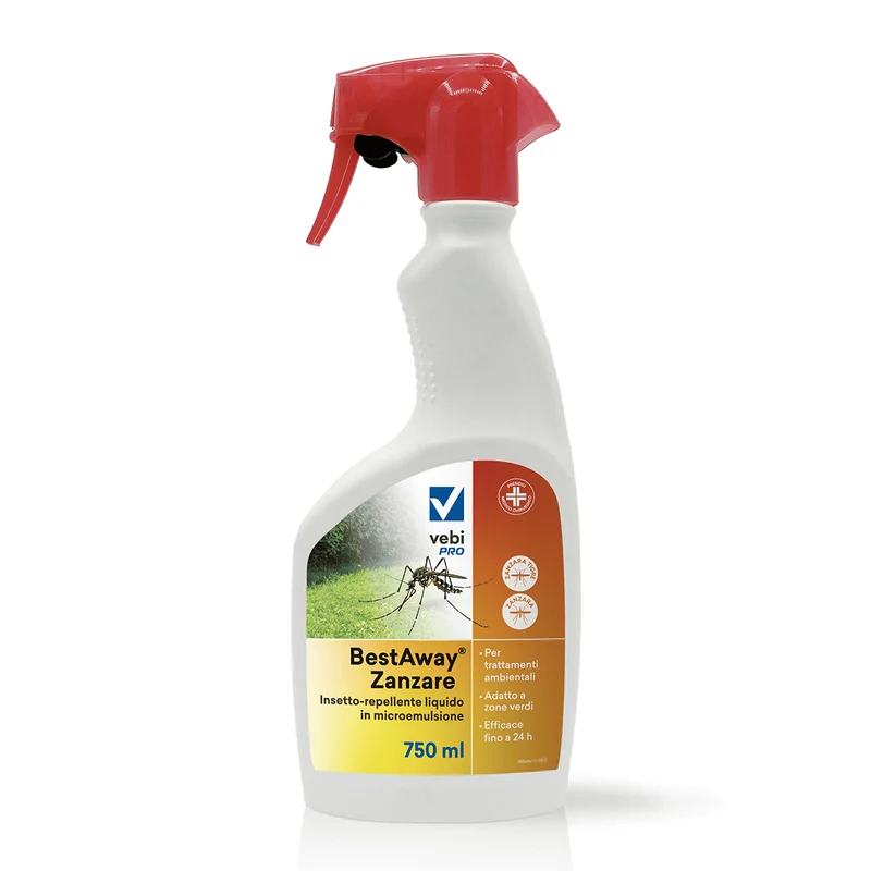 Repellente pronto all’uso per zanzare a base di eucalipto citriodora Vebi BestAway Zanzare RTU tanica 5 litri