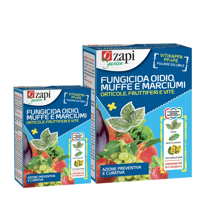 Fungicida contro oidio, muffe e marciumi per orto e frutteto Zapi Fungicida Oidio Muffe e Marciumi 100 g