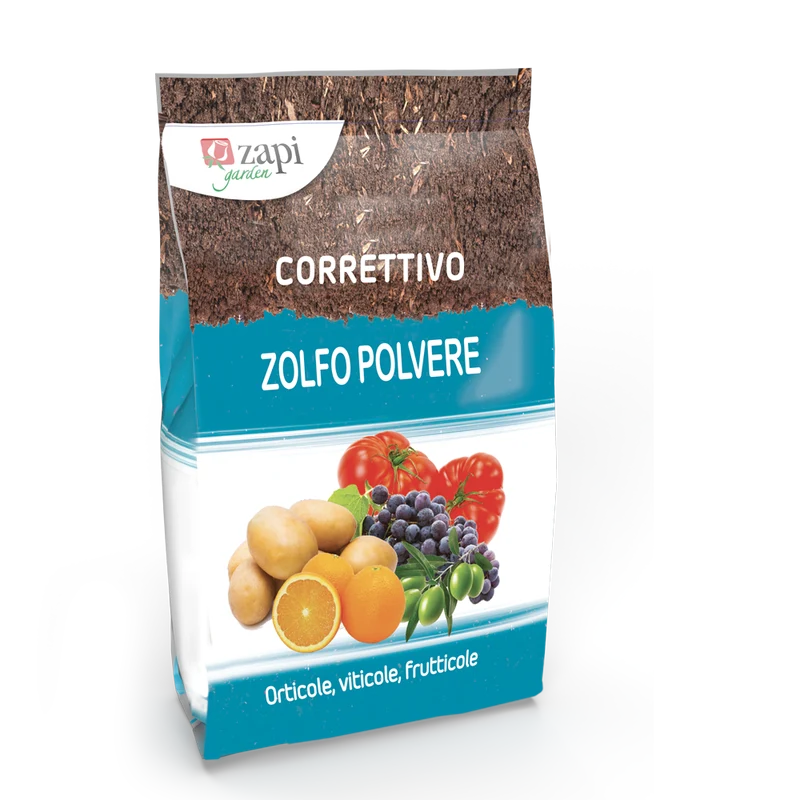 Correttivo a base di zolfo in polvere bagnabile Zapi Zolfo 80% 1 kg