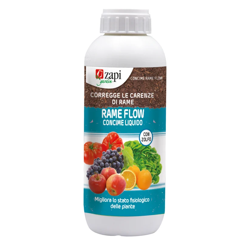 Concime liquido a base di rame e zolfo per piante Zapi Concime Rame Flow 10% 1 kg