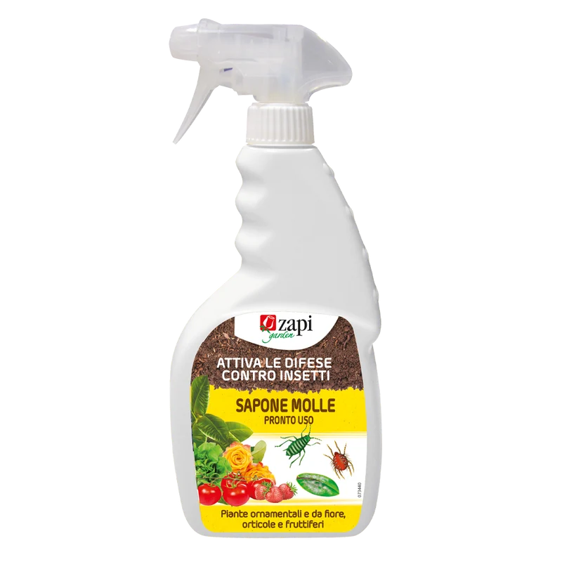 Sapone molle di potassio pronto uso per piante Zapi Sapone Molle Bio 500 ml