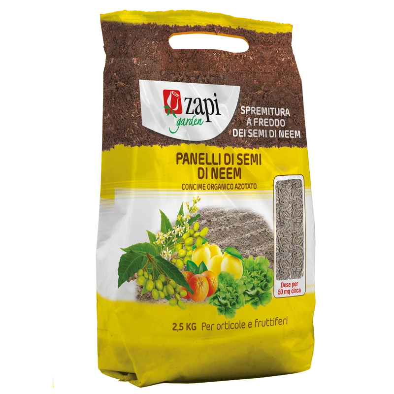 Concime organico azotato in pellet di neem Zapi Pellet di Neem 2,5 kg