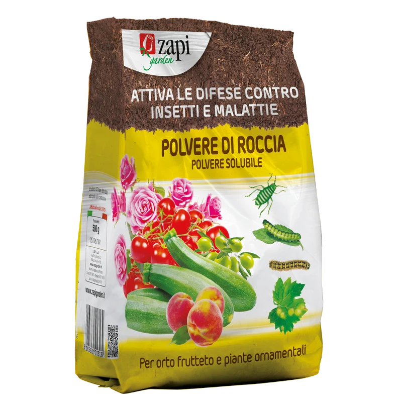 Polvere di roccia corroborante solubile per piante Zapi Polvere di Roccia Bio 500 g