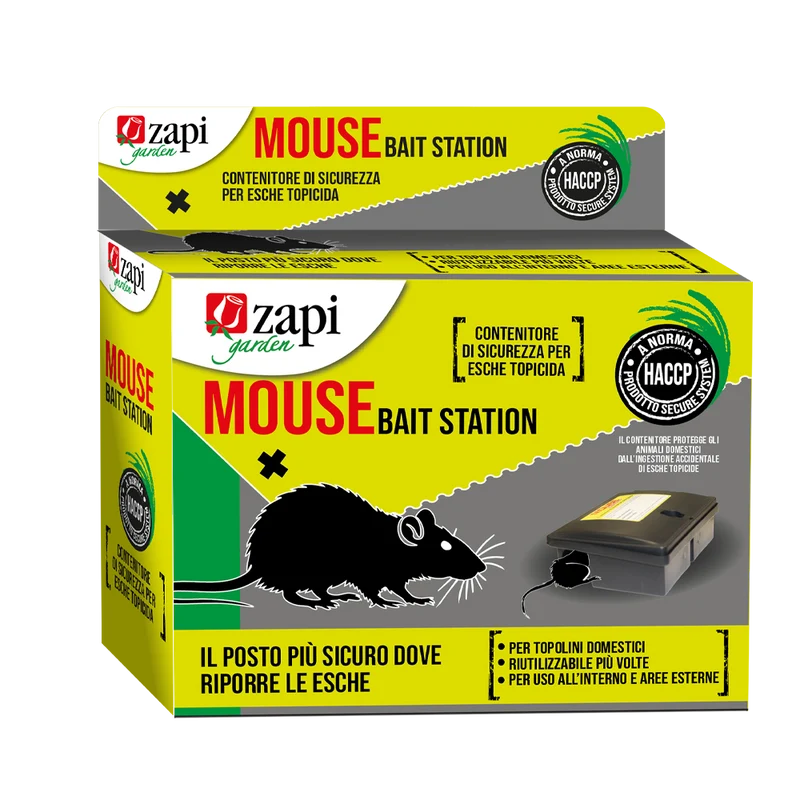 Contenitore di sicurezza per esche topicide Zapi Mouse Bait Station 1 pezzo