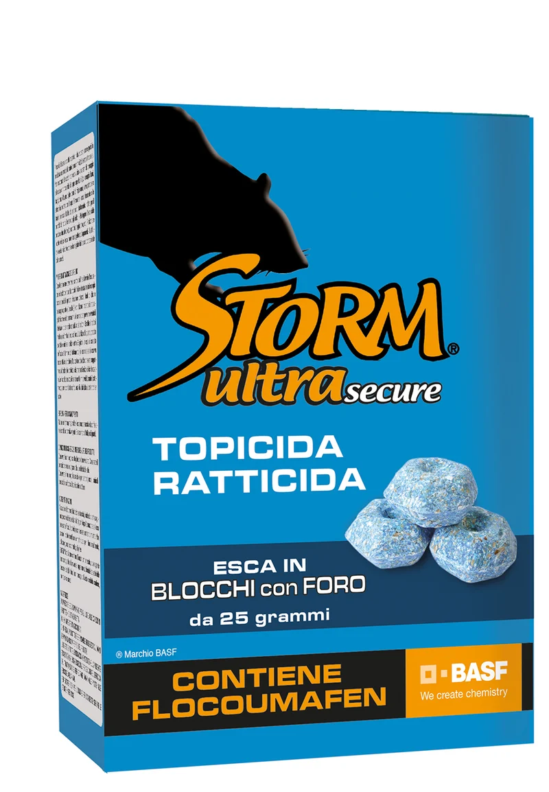 Esca rodenticida in blocchi per topi e ratti Zapi Storm Ultra Secure 300 g