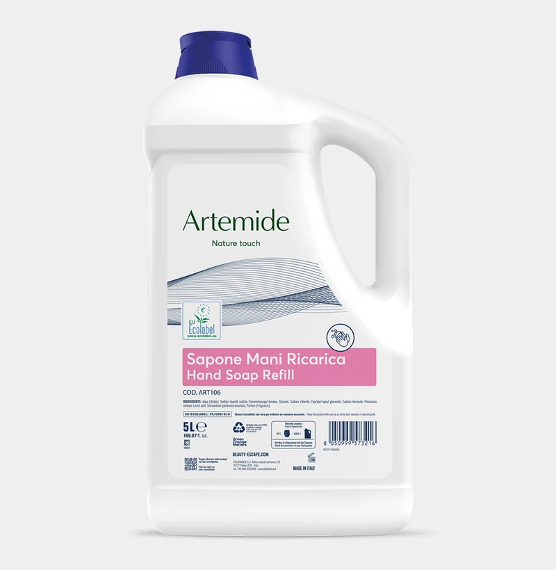 Sapone mani per hotel Beauty Escape Artemide Hand Soap 5 litri DISPONIBILE IN 7 GIORNI LAVORATIVI