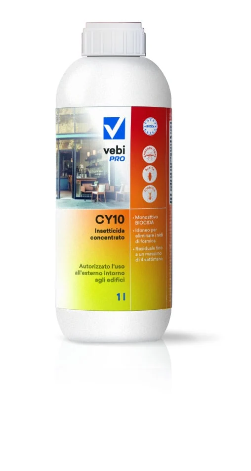 Insetticida concentrato emulsionabile per insetti volanti e striscianti Vebi CY10 tanica 5 litri
