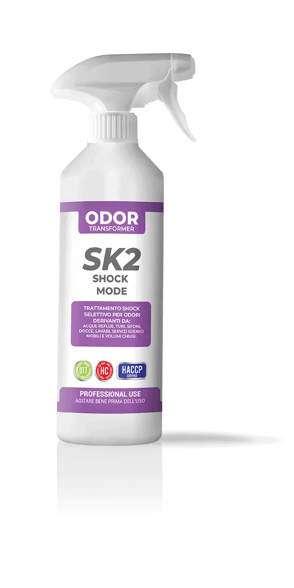 Neutralizzatore di odori trattamento shock Vebi DeoDue+ Professional Odor Transformer SK2 600 ml