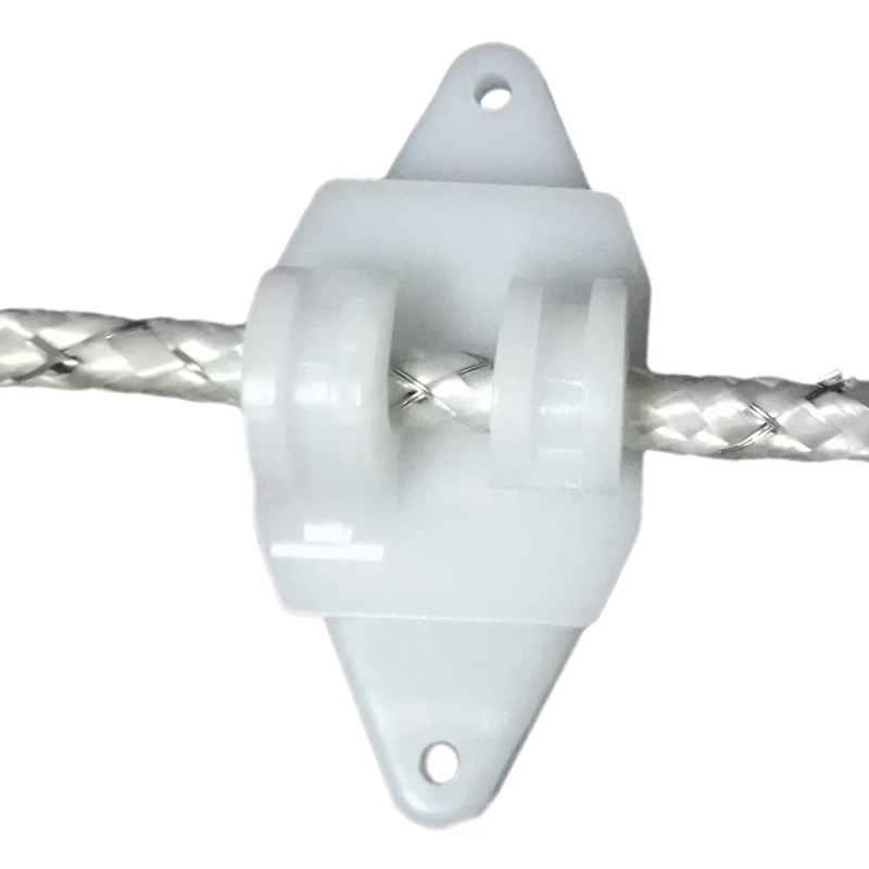 W-isolatoren, wit sterke isolator voor koord en draad