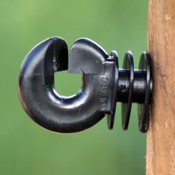 Ringisolatoren KOLTEC, brede sleuf, voor houten palen, emmer 100 stuks