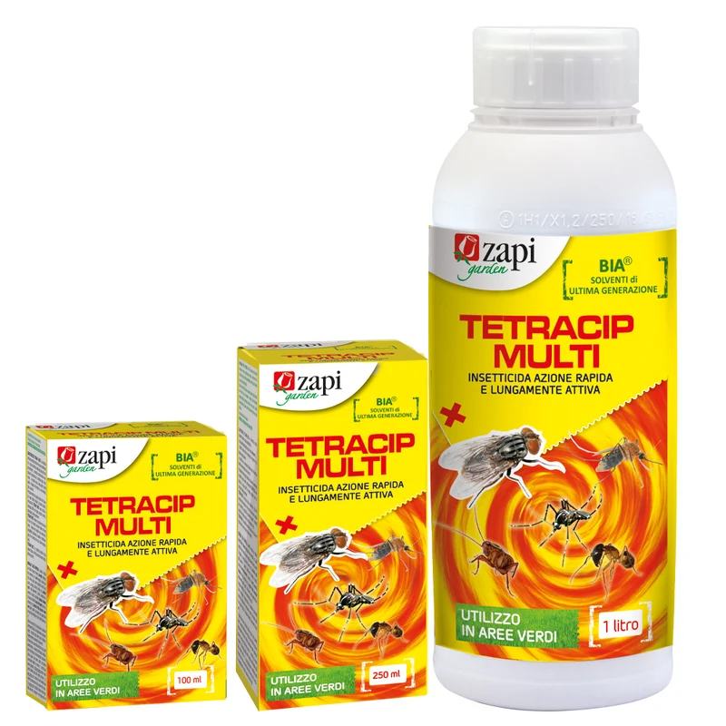 Insetticida concentrato per mosche, zanzare e vespe Zapi Tetracip Multi 100 ml