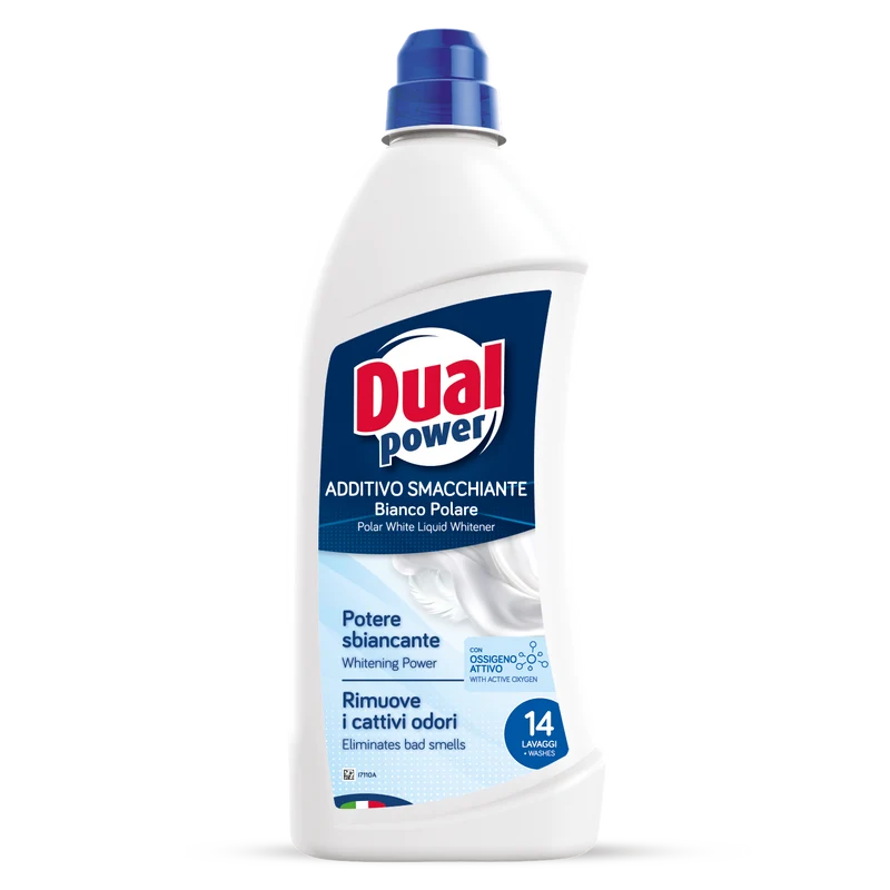 Additivo smacchiante all'ossigeno attivo Dual Power Additivo Smacchiante Bianco Polare 980 ml DISPONIBILE IN 7 GIORNI LAVORATIVI