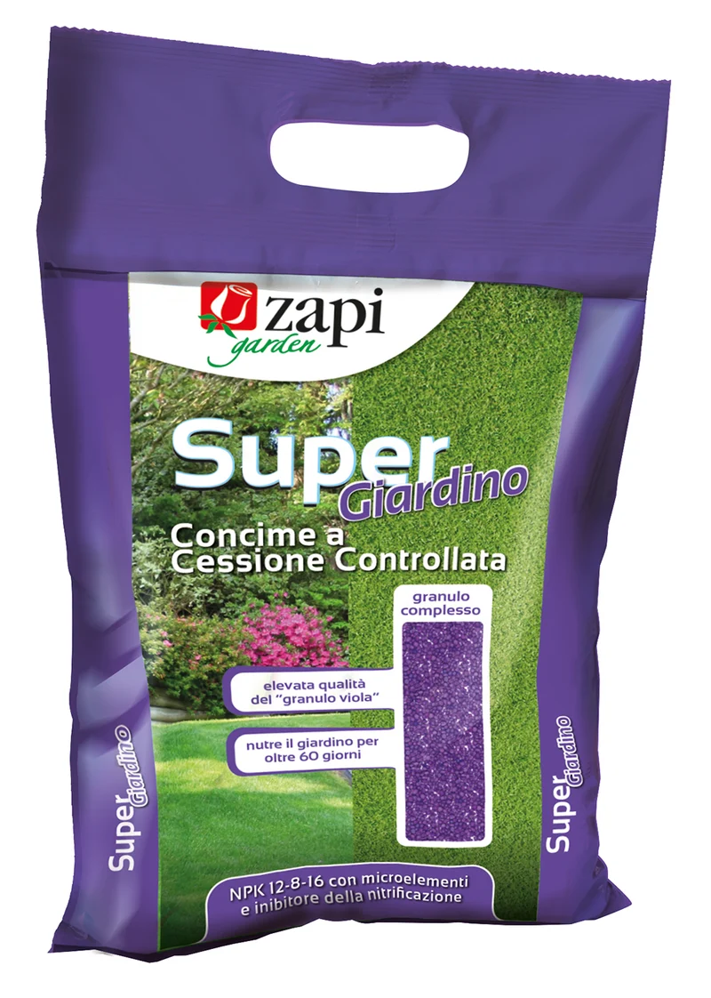 Concime granulare a cessione controllata per giardino Zapi Super Giardino 8 kg