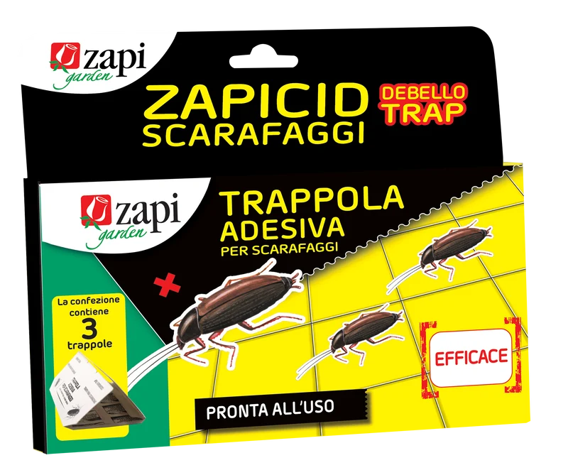 Trappola adesiva per scarafaggi Zapicid Debello Trap 3 trappole