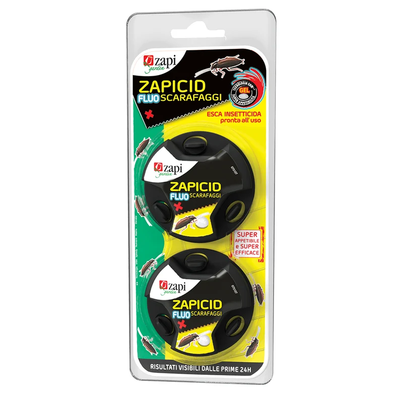 Esca insetticida in gel per scarafaggi Zapicid Fluo Scarafaggi 2 esche da 2 g