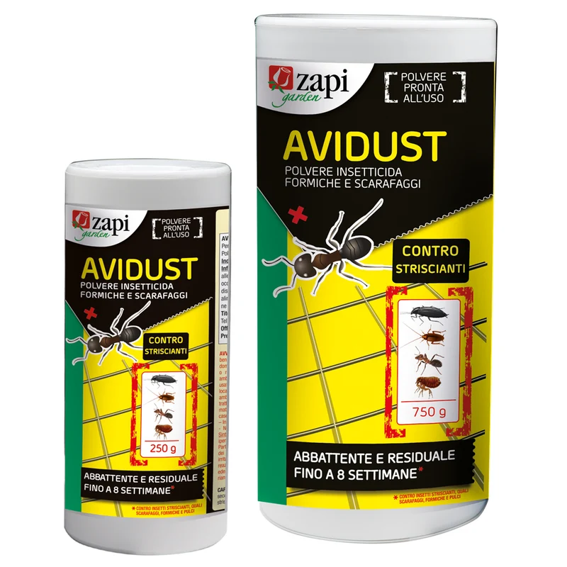 Insetticida in polvere per formiche, scarafaggi e pulci Zapicid Avidust 750 g