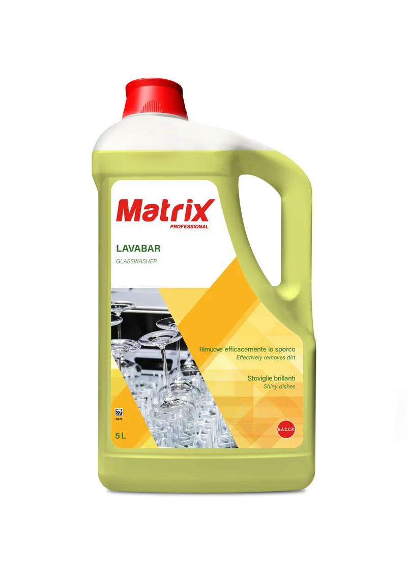 Detergente per lavabicchieri Matrix Lavabar 5 litri DISPONIBILE IN 7 GIORNI LAVORATIVI