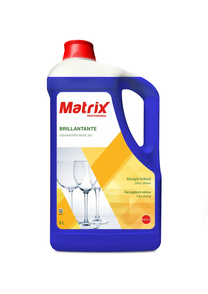 Brillantante per lavastoviglie Matrix Brillantante 5 litri DISPONIBILE IN 7 GIORNI LAVORATIVI