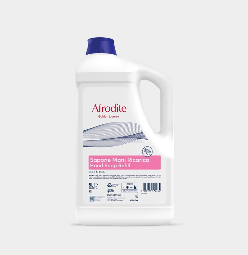 Sapone mani per hotel Beauty Escape Afrodite Hand Soap 2x5 litri DISPONIBILE IN 7 GIORNI LAVORATIVI