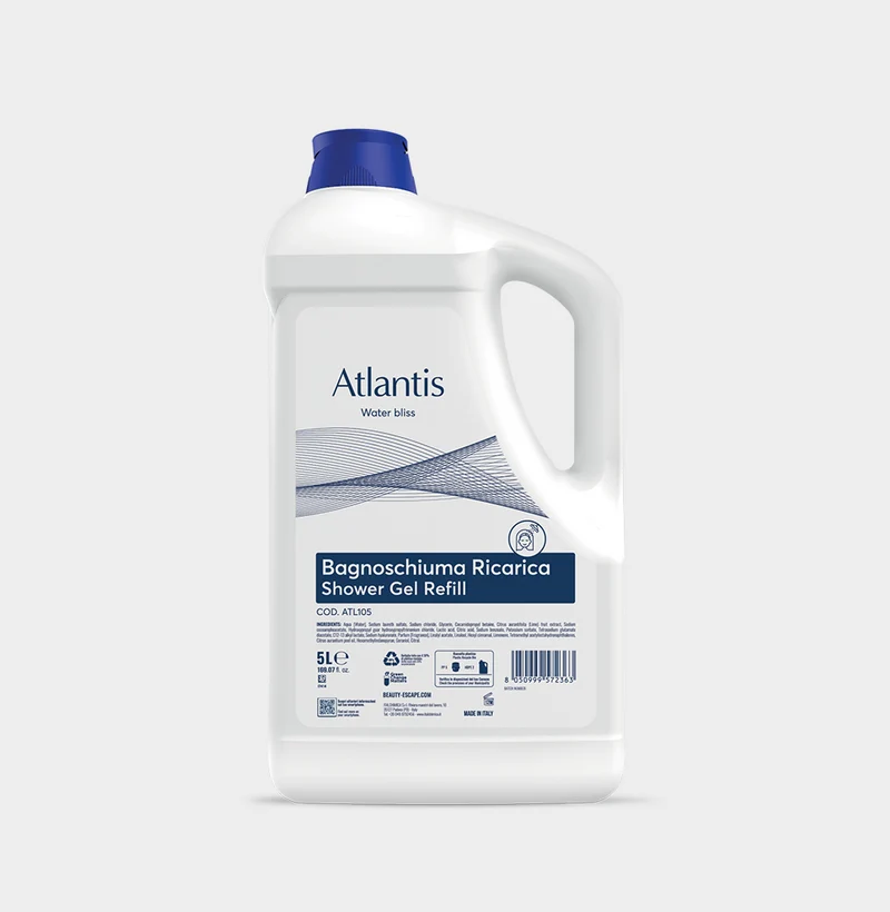 Bagnoschiuma per hotel Beauty Escape Atlantis Shower Gel 5 litri DISPONIBILE IN 7 GIORNI LAVORATIVI