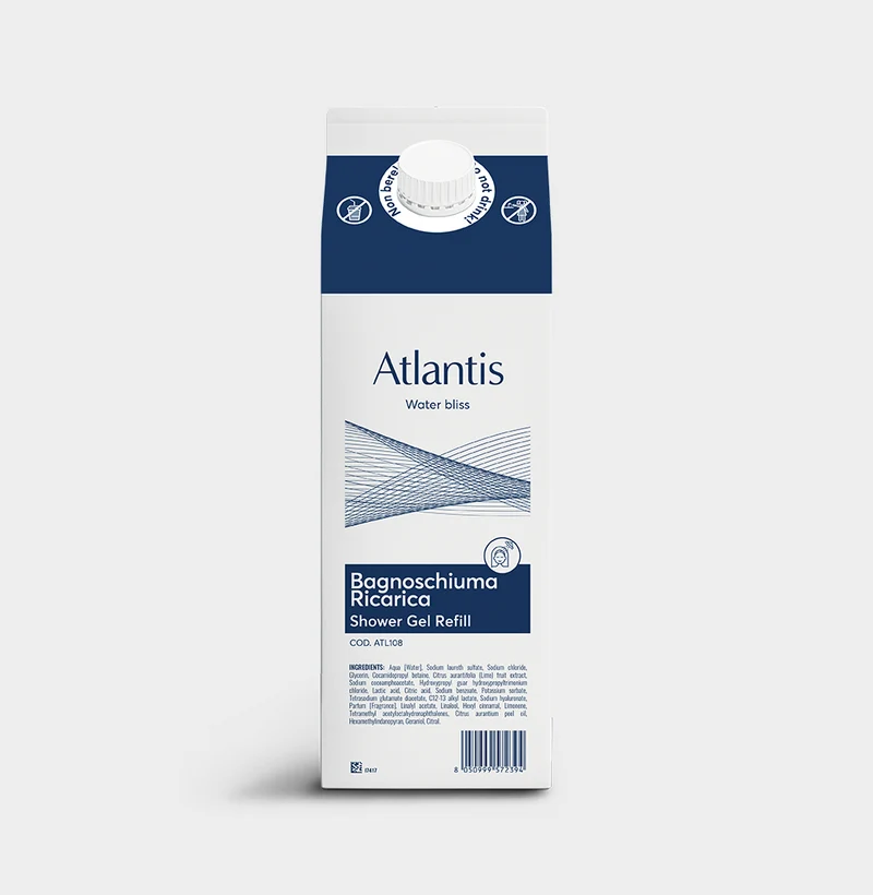 Bagnoschiuma per hotel Beauty Escape Atlantis Shower Gel 6x1 litro DISPONIBILE IN 7 GIORNI LAVORATIVI