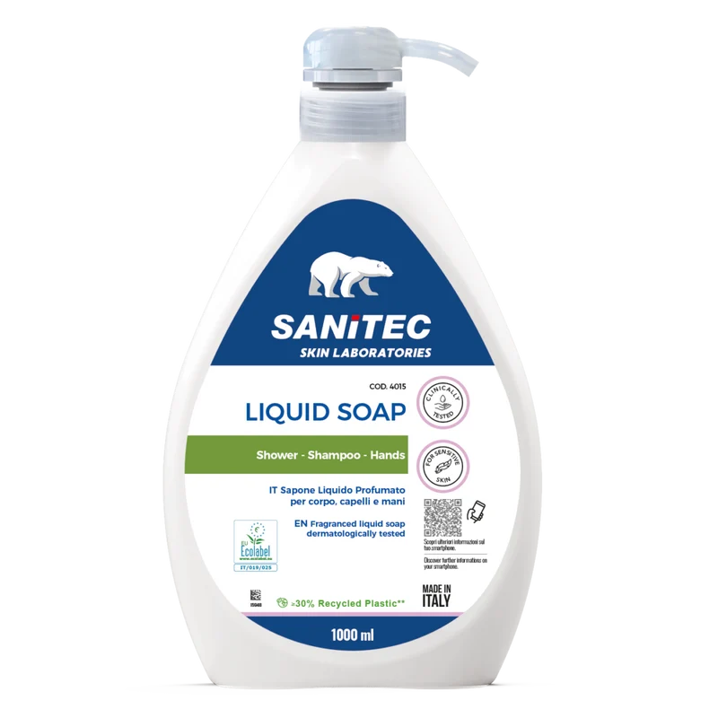 Sapone liquido mani Ecolabel Sanitec Liquid Soap Green Power 1 litro DISPONIBILE IN 7 GIORNI LAVORATIVI