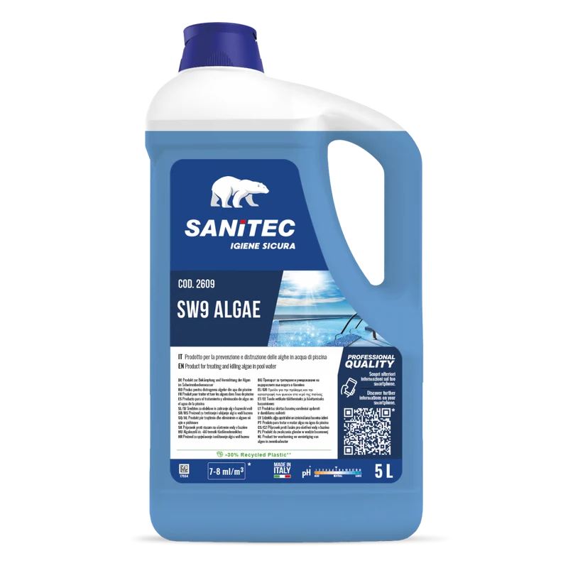 Alghicida per piscine Sanitec Alghicida 2x5 litri DISPONIBILE IN 7 GIORNI LAVORATIVI